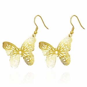 Nausnice Butterfly Gold (N904) chirurgicka ocel